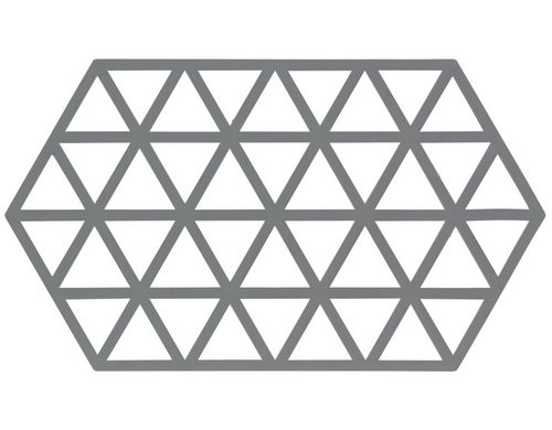 Zone Tischset Triangles dunkelgrau