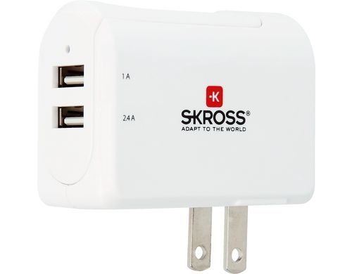 SKROSS USA USB Charger 2 Port