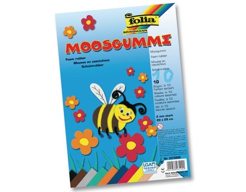 Folia Moosgummi-Set 10 Farben