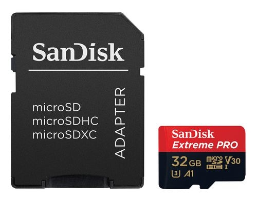 SanDisk microSDHC Card 32GB ExtremePro U3