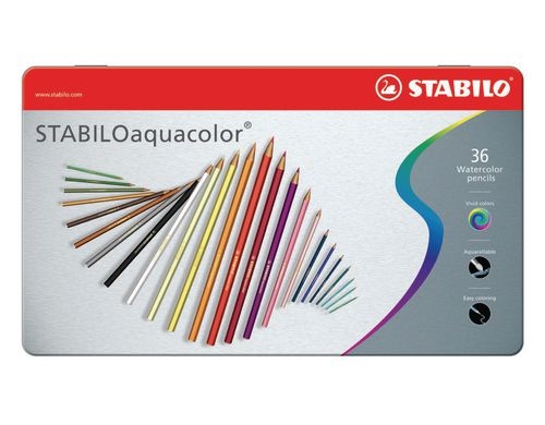 Stabilo Aquacolor Farbstift 36er Metalletui