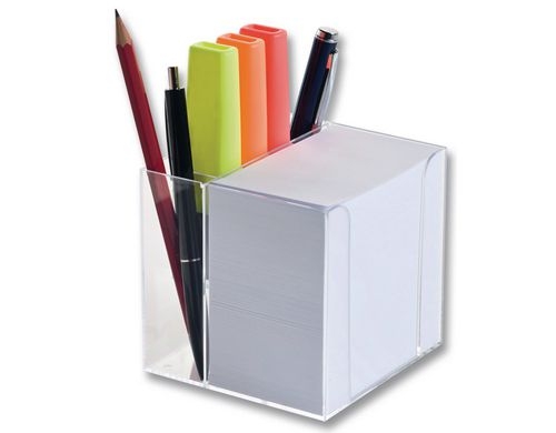 Folia Zettelbox mit Stiftehalter