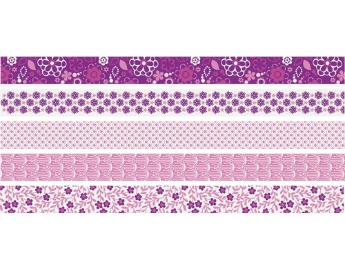 Heyda Washi Tape Blumen mini pink