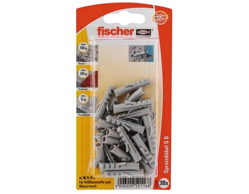 Fischer  45485 Nylondübel S 6 NV
