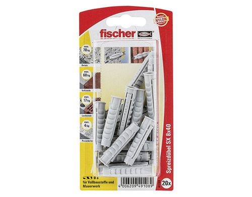 Fischer  90889 Dübel SX 8X40 NV