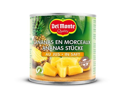 Ananasstücke in Ananassaft natursüss