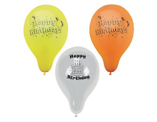 Papstar Ballons Happy Birthday 10er Pack