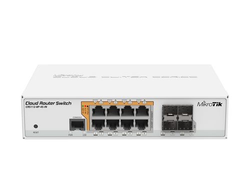 MikroTik CRS112-8P-4S-IN: L3 Switch
