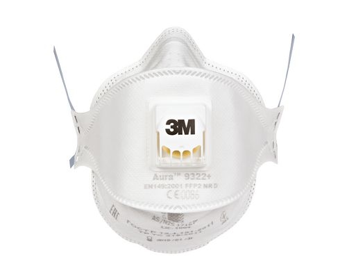 3M Atemschutzmaske FFP2, 9322+, 5 Stück