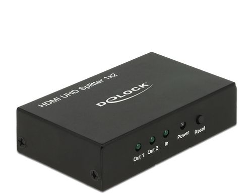 Delock Monitorsplitter HDMI/Bu - 2x HDMI/Bu