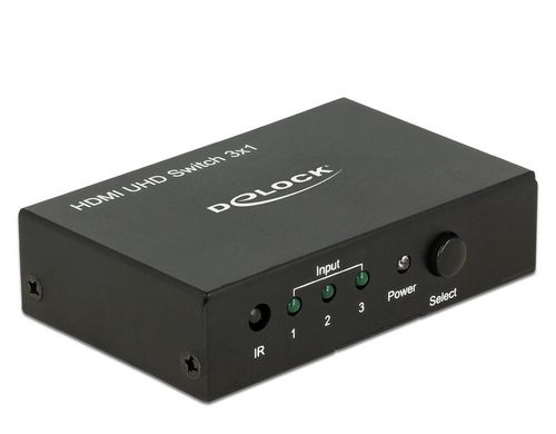 Delock 3 Port HDMI Switch, aktiv verstärkt