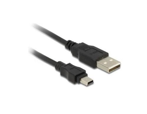 USB-mini-Kabel 3m A-MiniB,USB 2.0 schwarz
