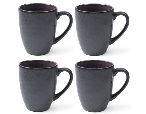 Bitz Kaffeetasse 30cl schwarz/violett