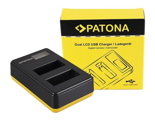 PATONA Dual LCD USB Ladegerät Canon LP-E17