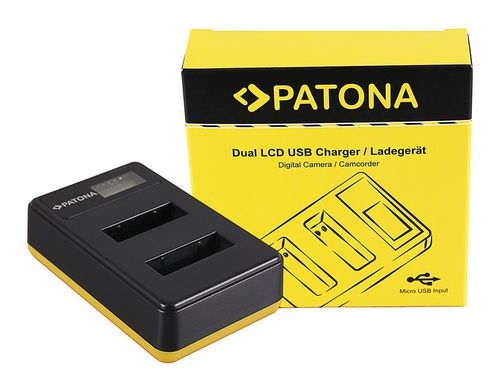 PATONA Dual LCD USB Ladegerät Sony NP-BX1