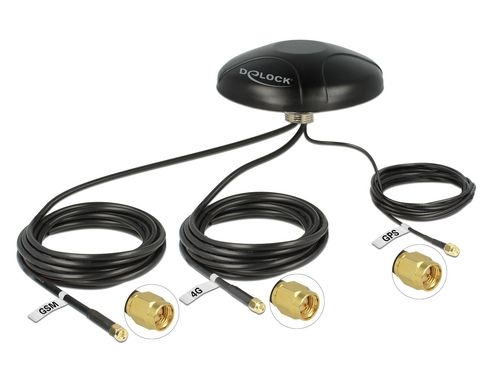 Delock LTE/GMS/GPS 3in1 Antenne