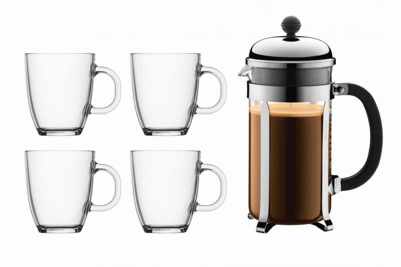 Bodum Chambord Set Kaffeebereiter 1 Liter