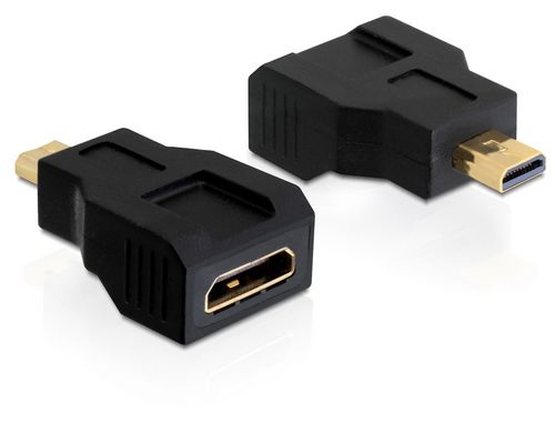 Delock Adapter Micro-HDMI-D zu Mini-HDMI-C
