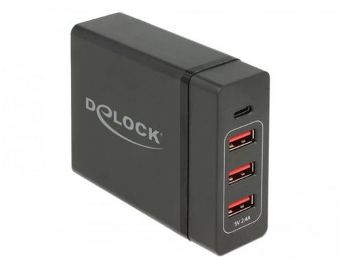Delock Ladegerät 1x USB-C PD+3x USB-A