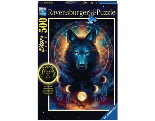 Puzzle Leuchtender Wolf