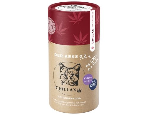Chillax Katze CBD-Keks 0.2mg Minze