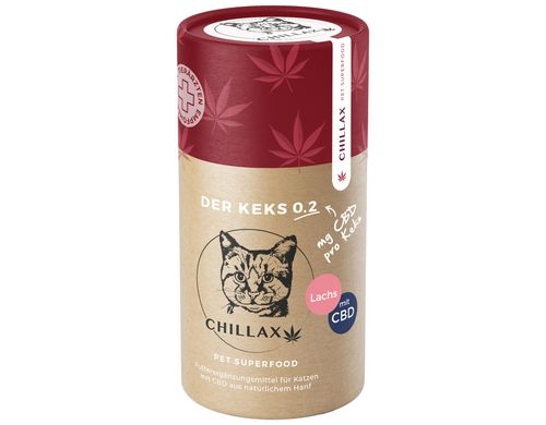 Chillax Katze CBD-Keks 0.2mg Lachs