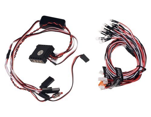 RC Car Controlled Flashing Light System