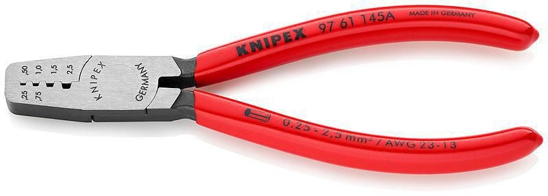 Knipex Crimpzange für Aderendhülsen 145 mm