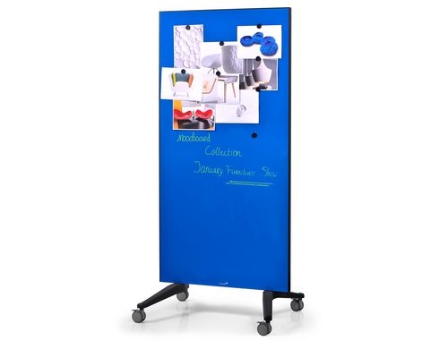 Legamaster Mobiles Glasboard blau