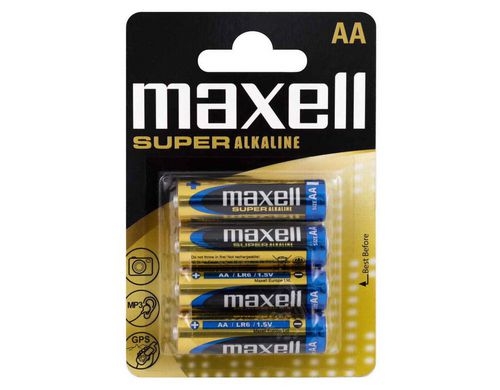 Maxell Batterie Super Alkaline AA 4 Stück