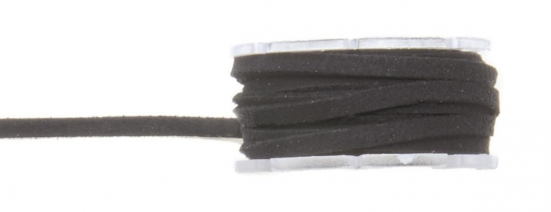 Glorex Lederband Velour 3 mm flach
