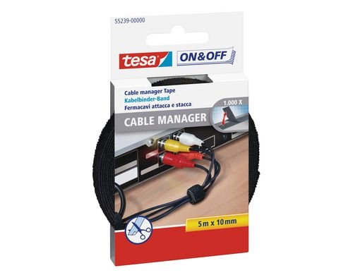 Tesa Velcro Cable Manager universal schwarz