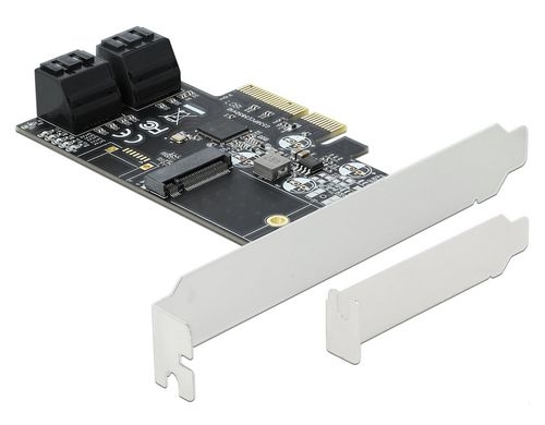 DeLock PCI-Express-x4 SATA, 1x M.2