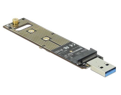 DeLock M.2 NVMe PCIe SSD, mit USB 3.1