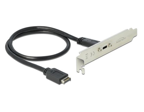 Delock Slotblech mit 1x USB Typ-C Port