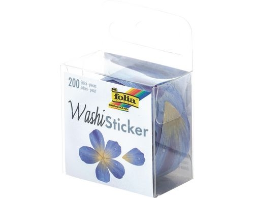 Folia Sticker Washi Blüten Blau