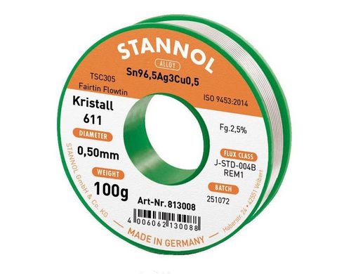 Stannol Lötdraht 611 2,5% Ø 0,5