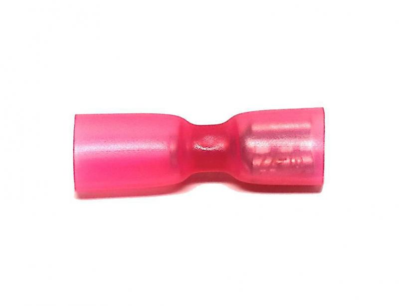 Flachsteckhülse WP Rot weiblich 6.6mm