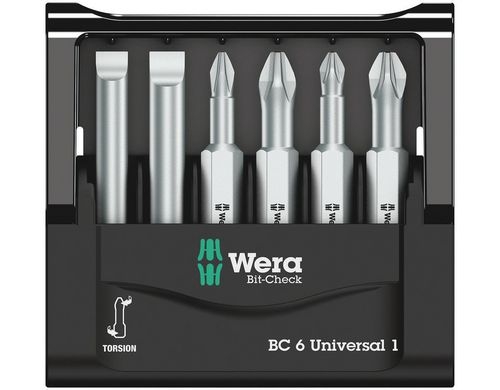 Wera Bit-Check 6 Universal 1 SB