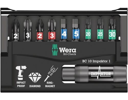 Wera Bit-Check 10 Impaktor 1 SB