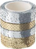 Folia Washi Tape Dekor silber/gold