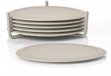 Zone Glasuntersetzer 6er Set Mud