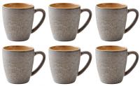 Bitz Kaffeetasse 190ml 6er Set Grau/Creme