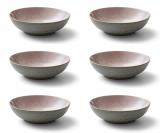 Bitz Salatschüssel 24cm grau/rosa
