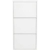 Kare Schuhschrank Caruso 3er, Weiss geflext