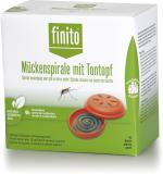 Finito green Mückenspirale mit Tontopf