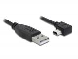 Delock USB2 Kabel A-MiniB gewinkelt, 3m