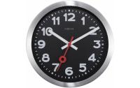 NexTime Wanduhr Station Schwarz 35cm