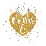 B+C Servietten Wedding Heart