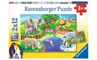 Puzzle Tiere im Zoo